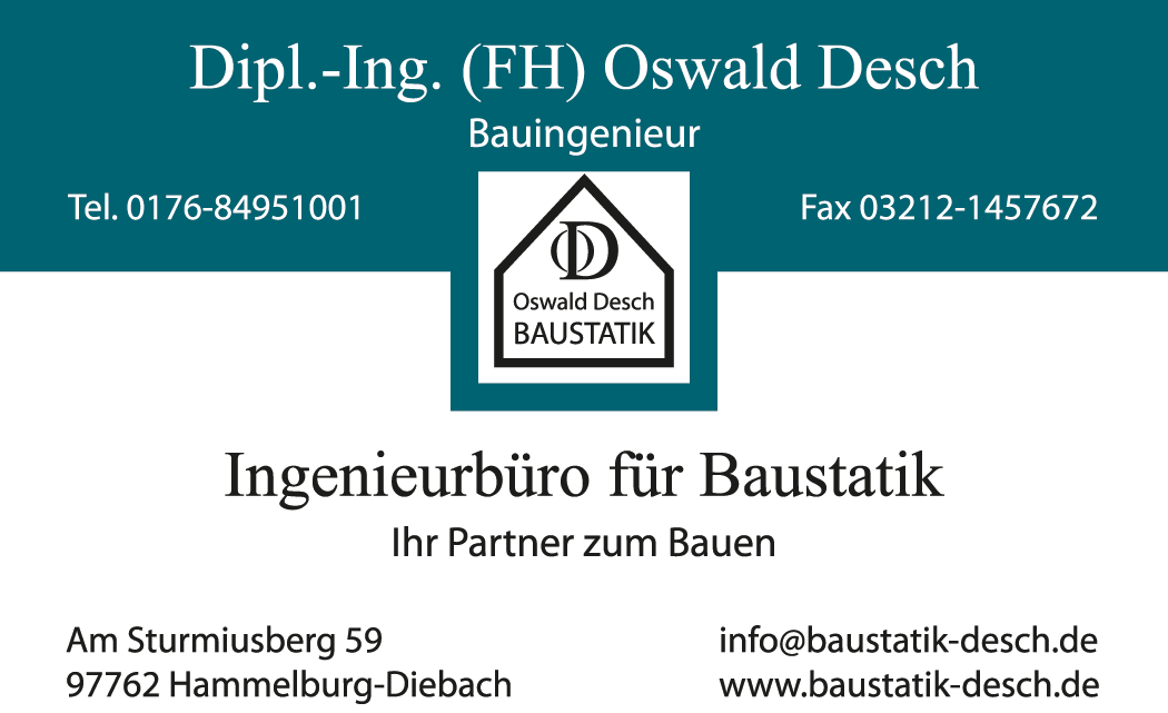 Bauingenieur Oswald Desch Hammelburg Diebach